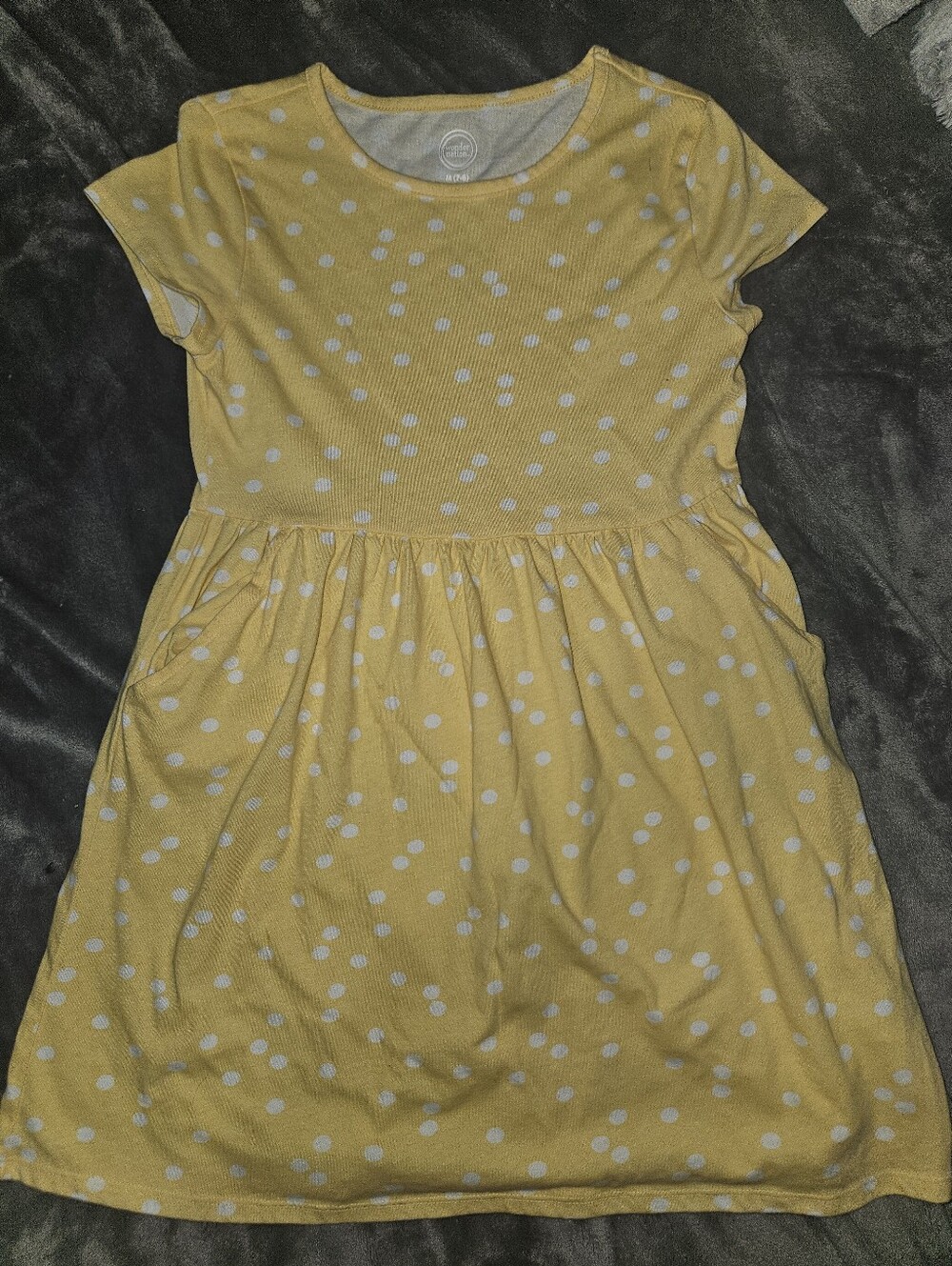 wonder nation Yellow Polka Dot Knit Dress